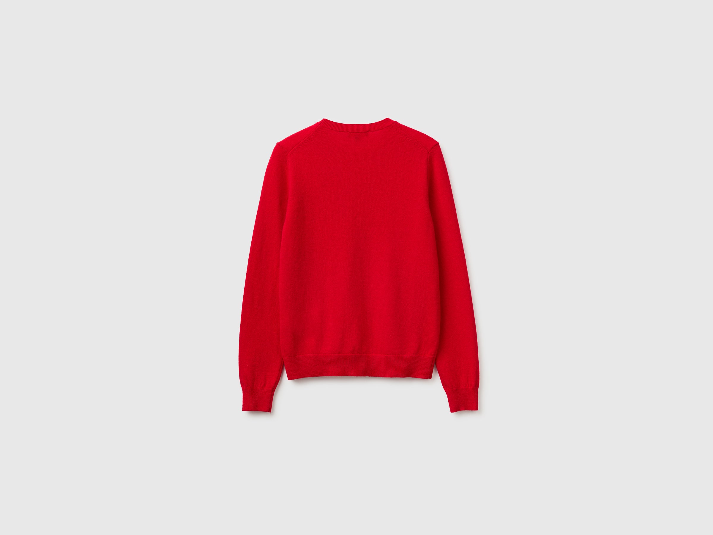United Colors of Benetton Maglione Lana Merino Bordeaux M