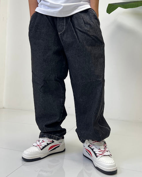 Sottosopra jeans balloon elastico maglia duca homme scuro