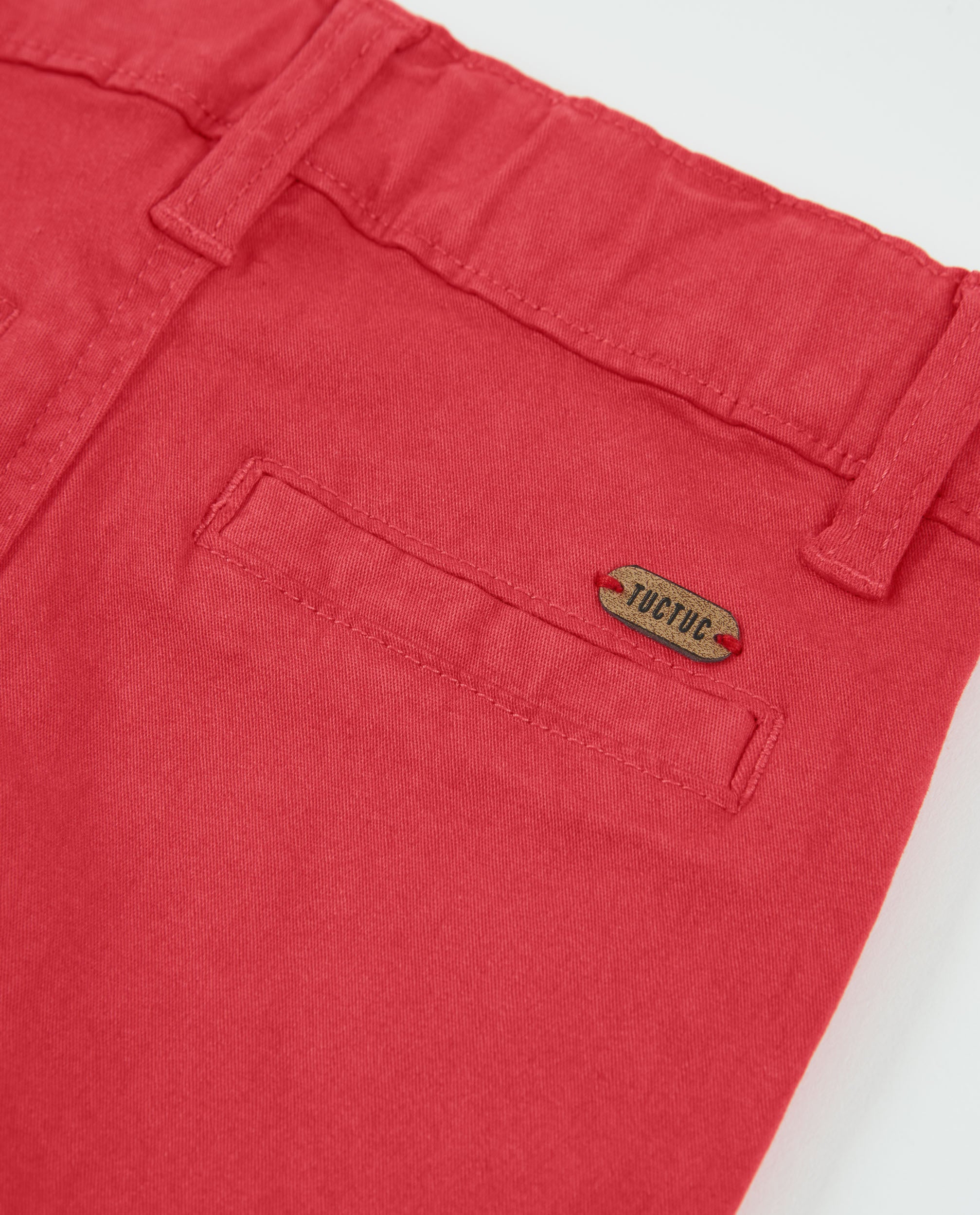 TucTuc Bermuda pantaloncini bambino rossi tasche taglia neonato