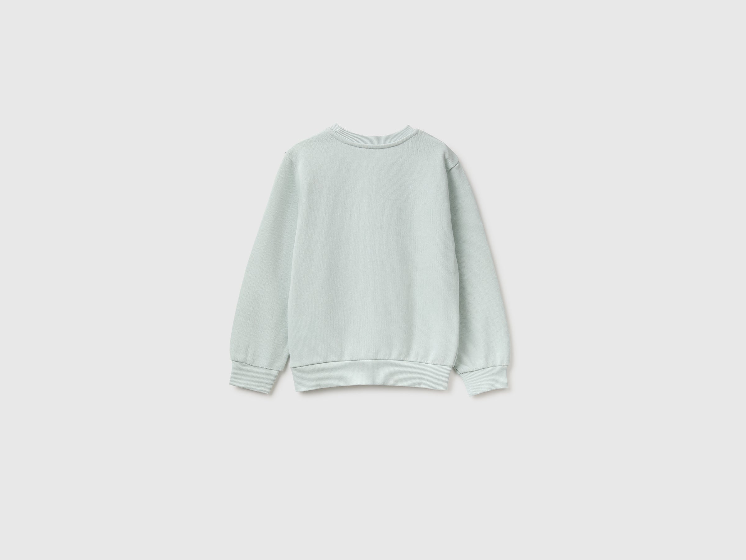 United Colors of Benetton Sweatshirts felpa bimbo ricamo cotone bio