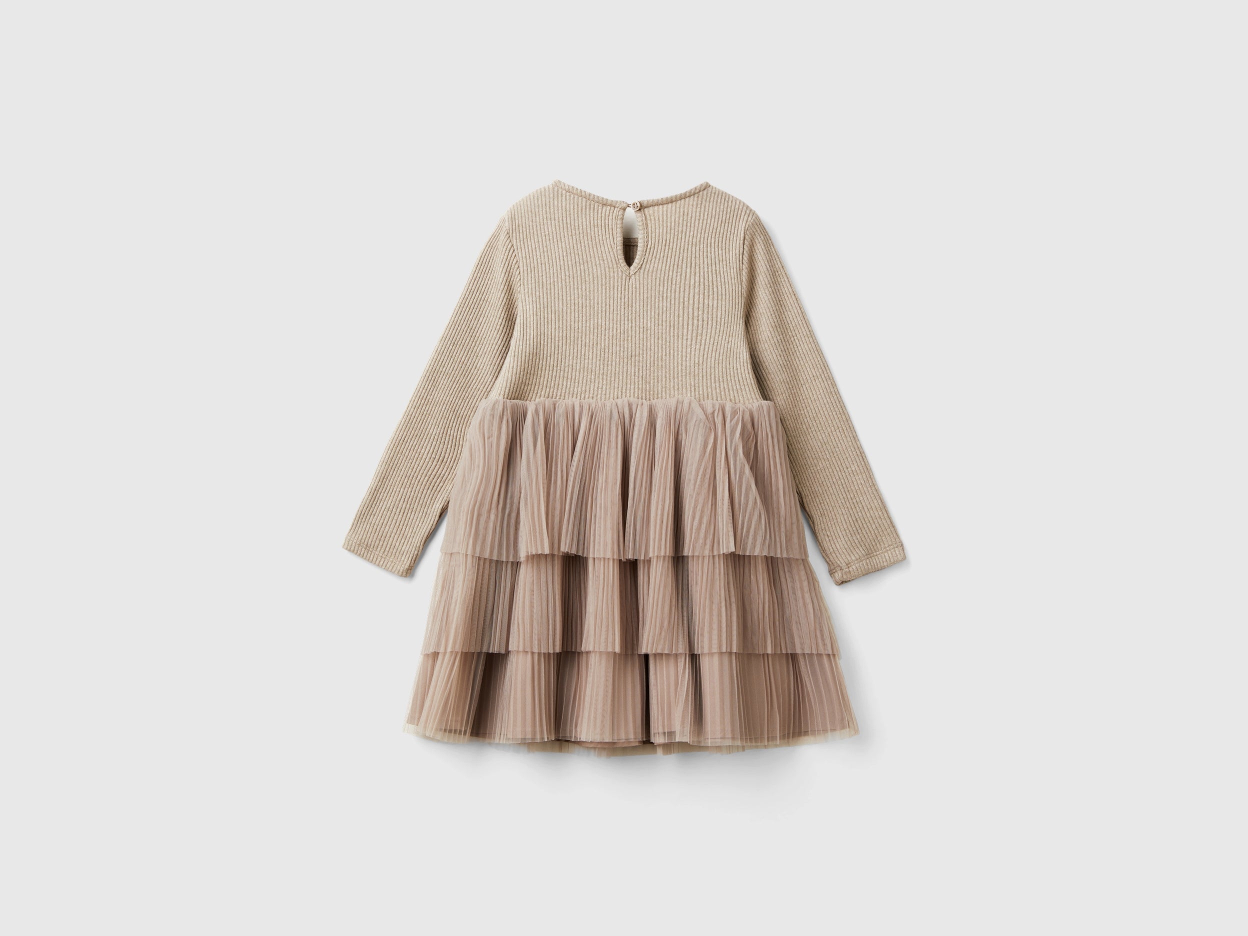 Benetton vestito gonna tulle bimba viscosa 104