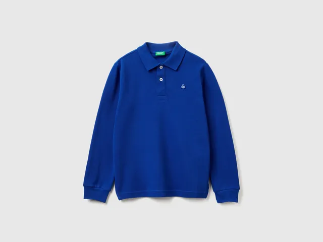 United Colors of Benetton polo cotone bio maniche lunghe M