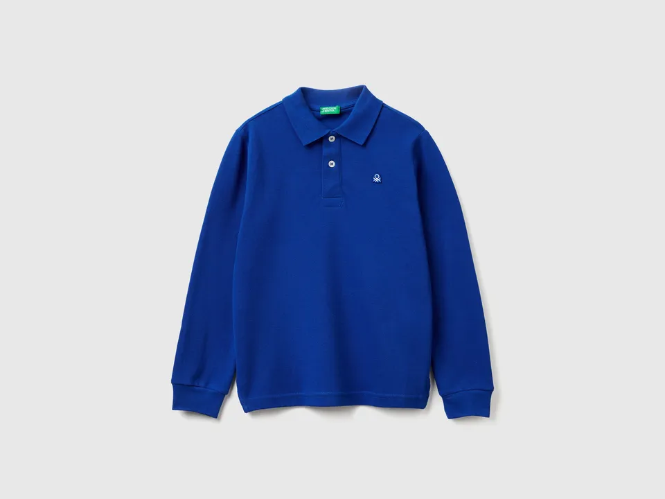 United Colors of Benetton polo cotone bio maniche lunghe M