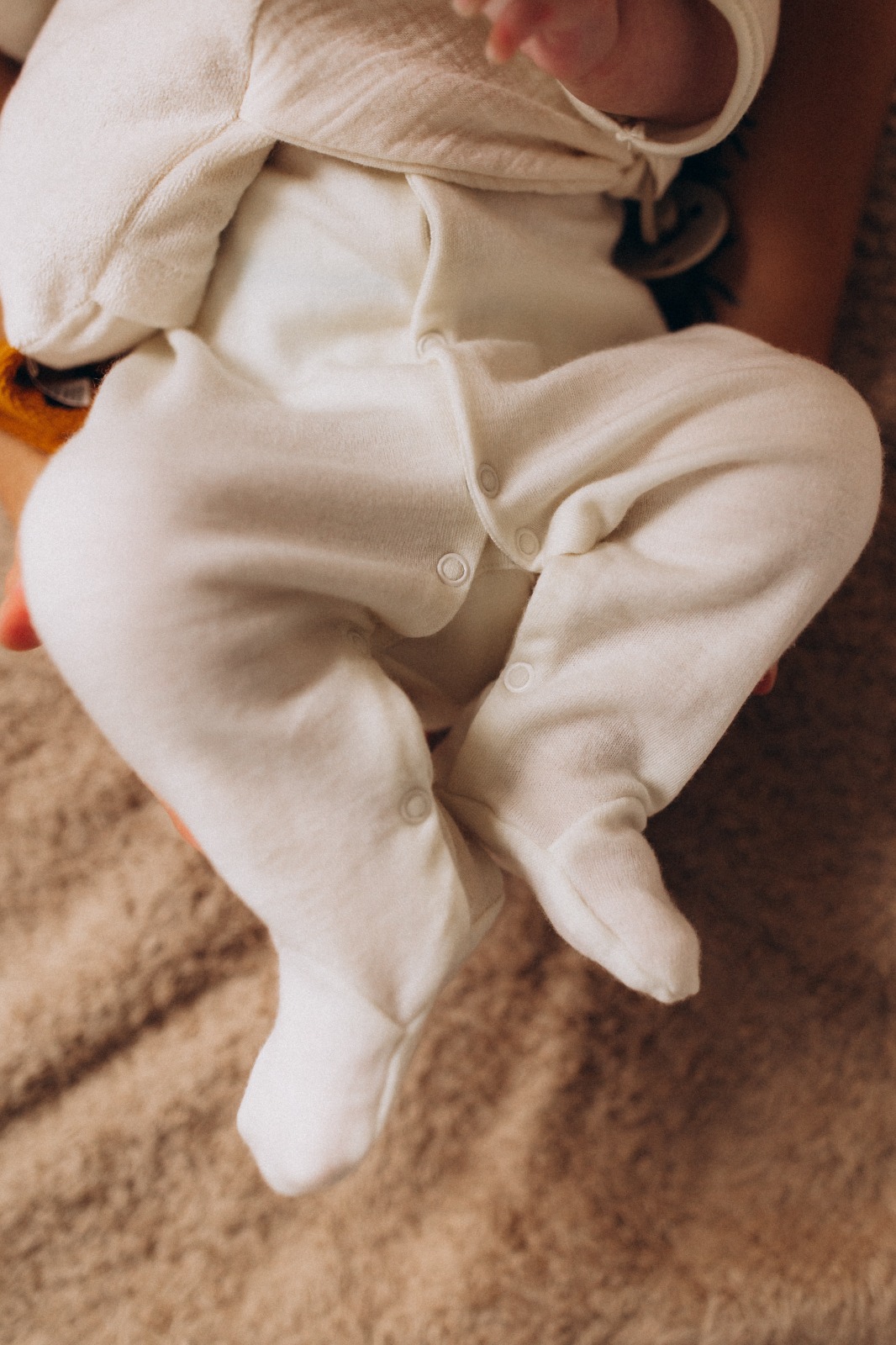 Woolly Organic Baby Sleepsuits tutina neonato lana seta piedini