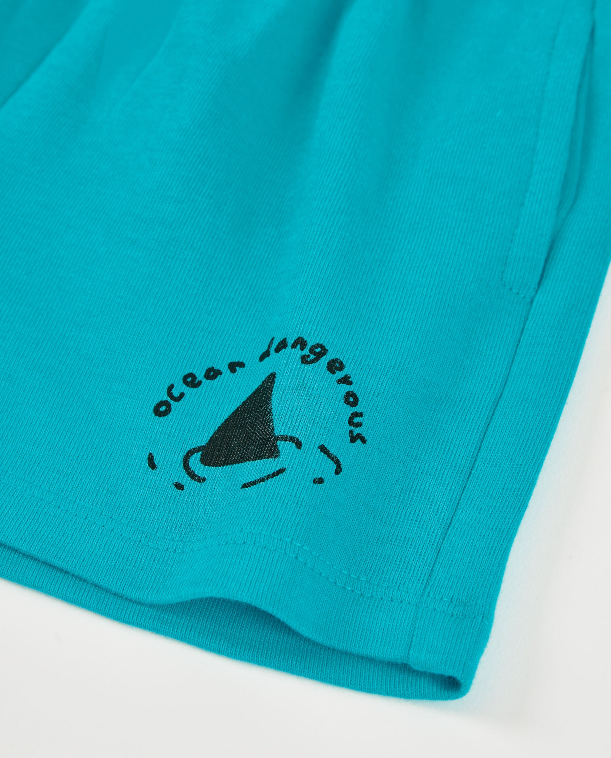 TucTuc Bermuda maglia bambino turchese vita elasticizzata