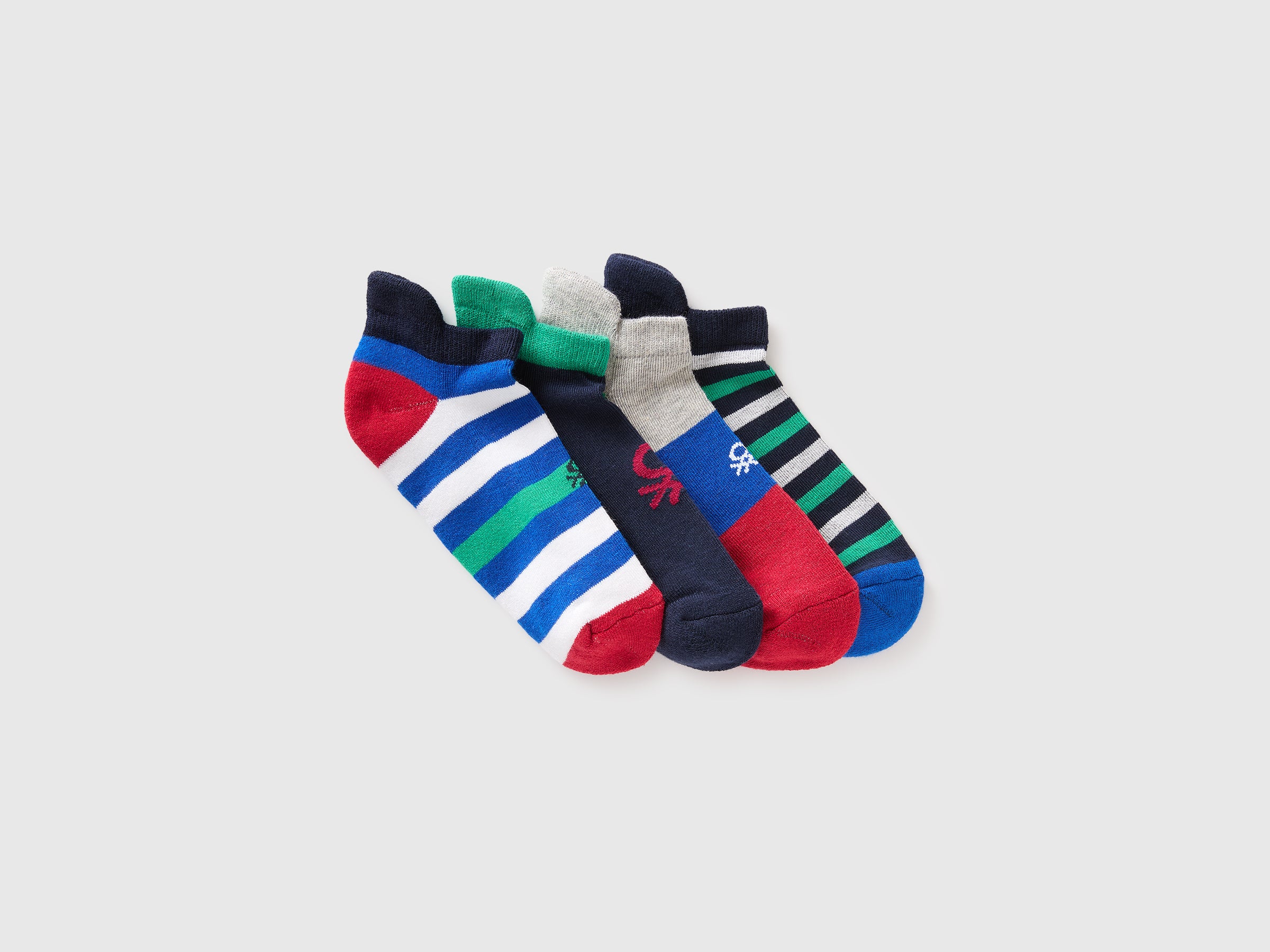 United Colors of Benetton set 4 calzini corti cotone 27-40