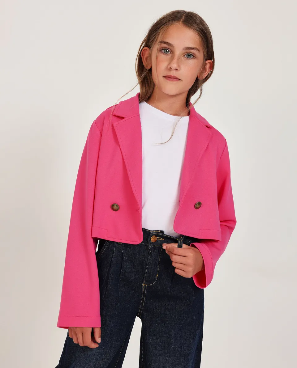 TucTuc Maglioni Blazer Incrociato Fucsia Bimba