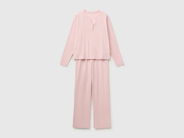 United Colors of Benetton Pigiama Serafino Cotone Taglia M