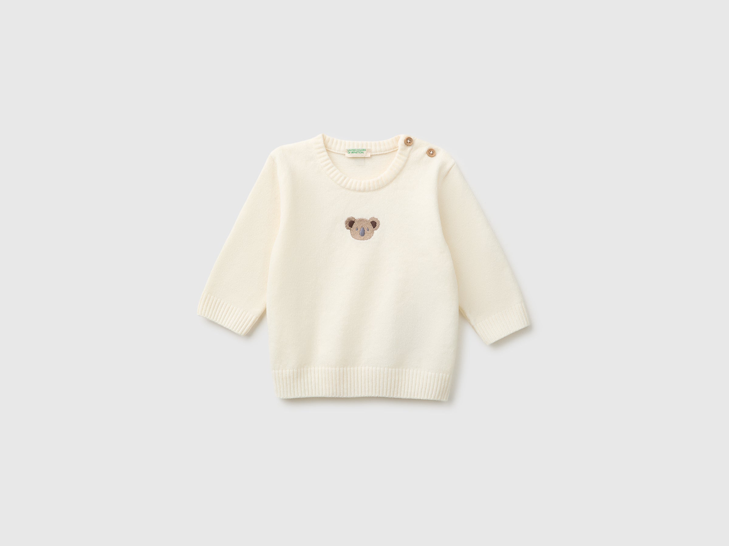 United Colors of Benetton maglione ciniglia ricamo 56