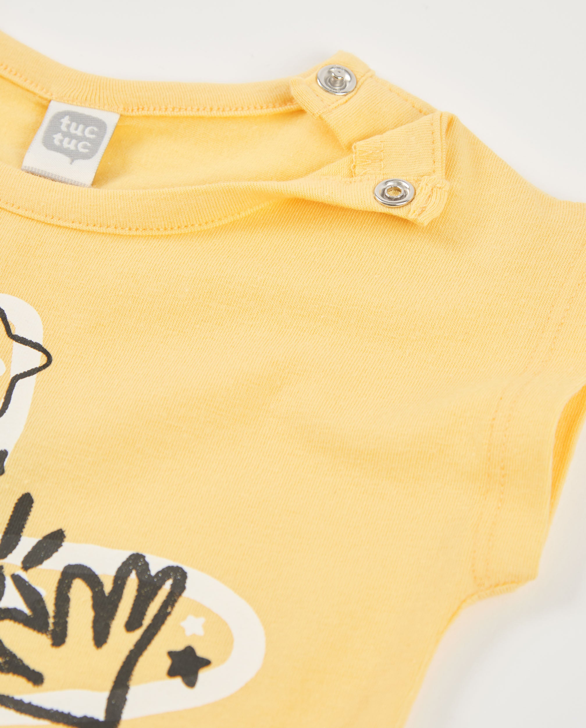 TucTuc Maglietta jersey stella marina bambina giallo cotone