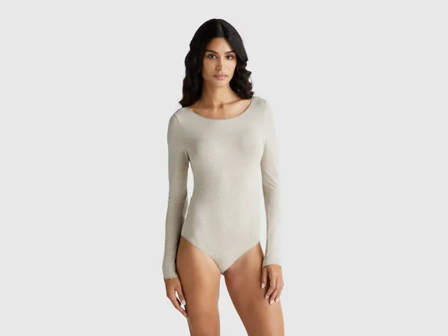 United Colors of Benetton Body Scollo Barca Maniche Lunghe Taglia M