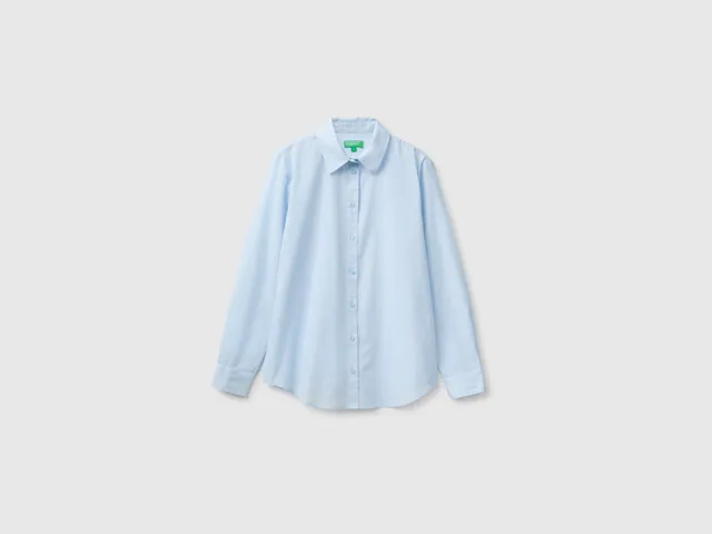 United Colors of Benetton camicia regular cotone manica lunga