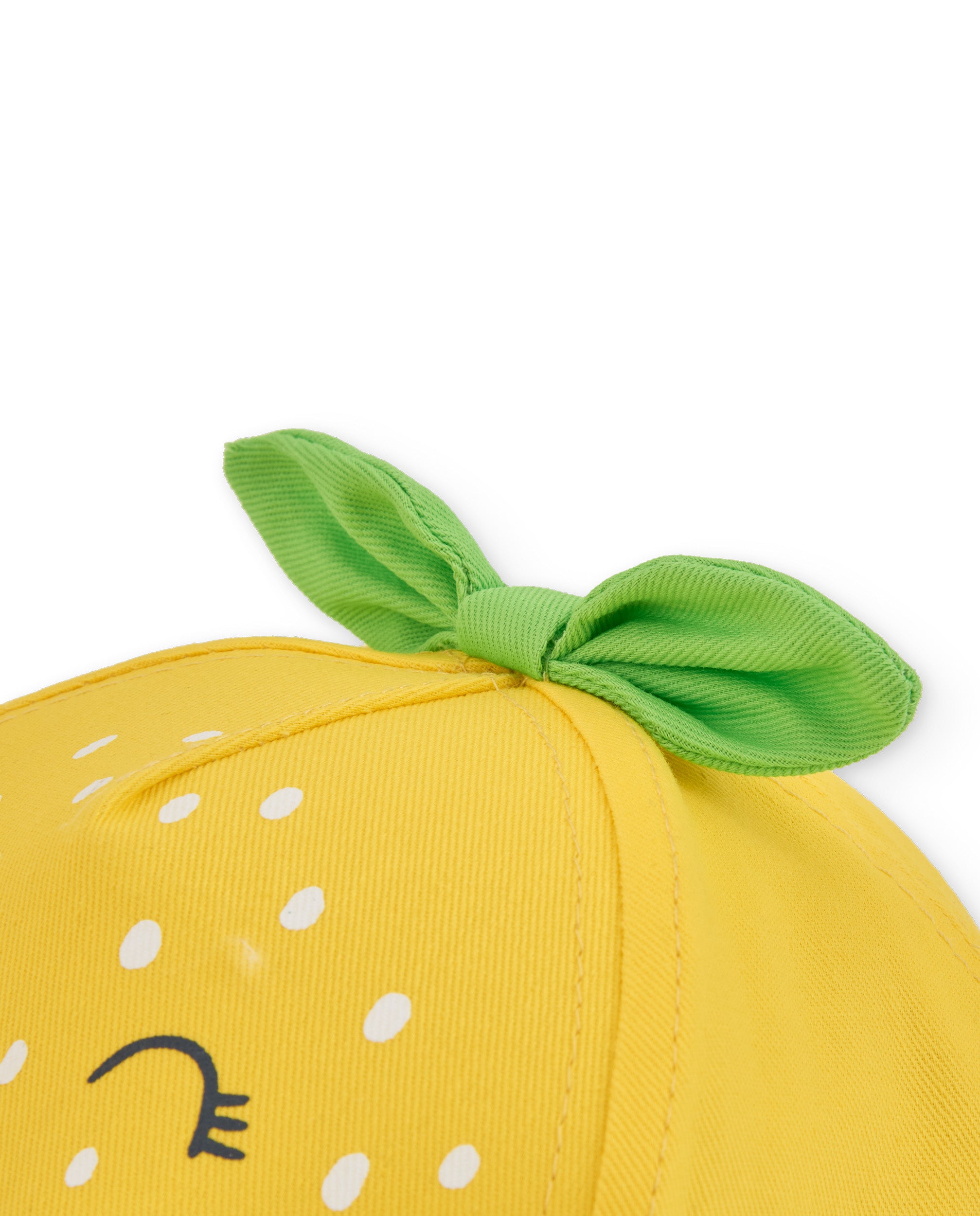 TucTuc Accessori cappellino bambina sole giallo foglie