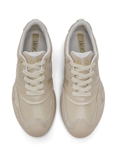 Liu Jo Sneakers Pelle Suede Beige 35 EU suola 3 cm