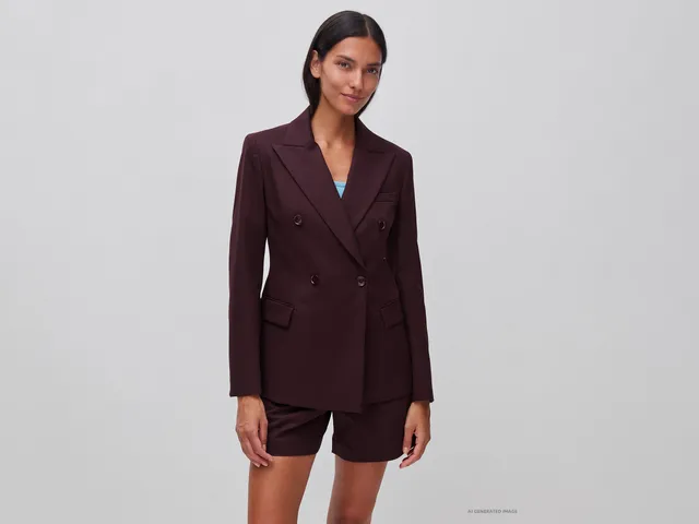 United Colors of Benetton Blazer Doppiopetto Modal Taglia 38