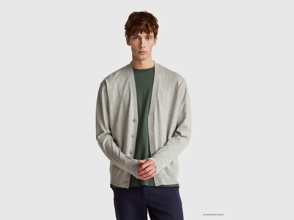 United Colors of Benetton Cardigan Viscosa Scollo V 110XU601I M