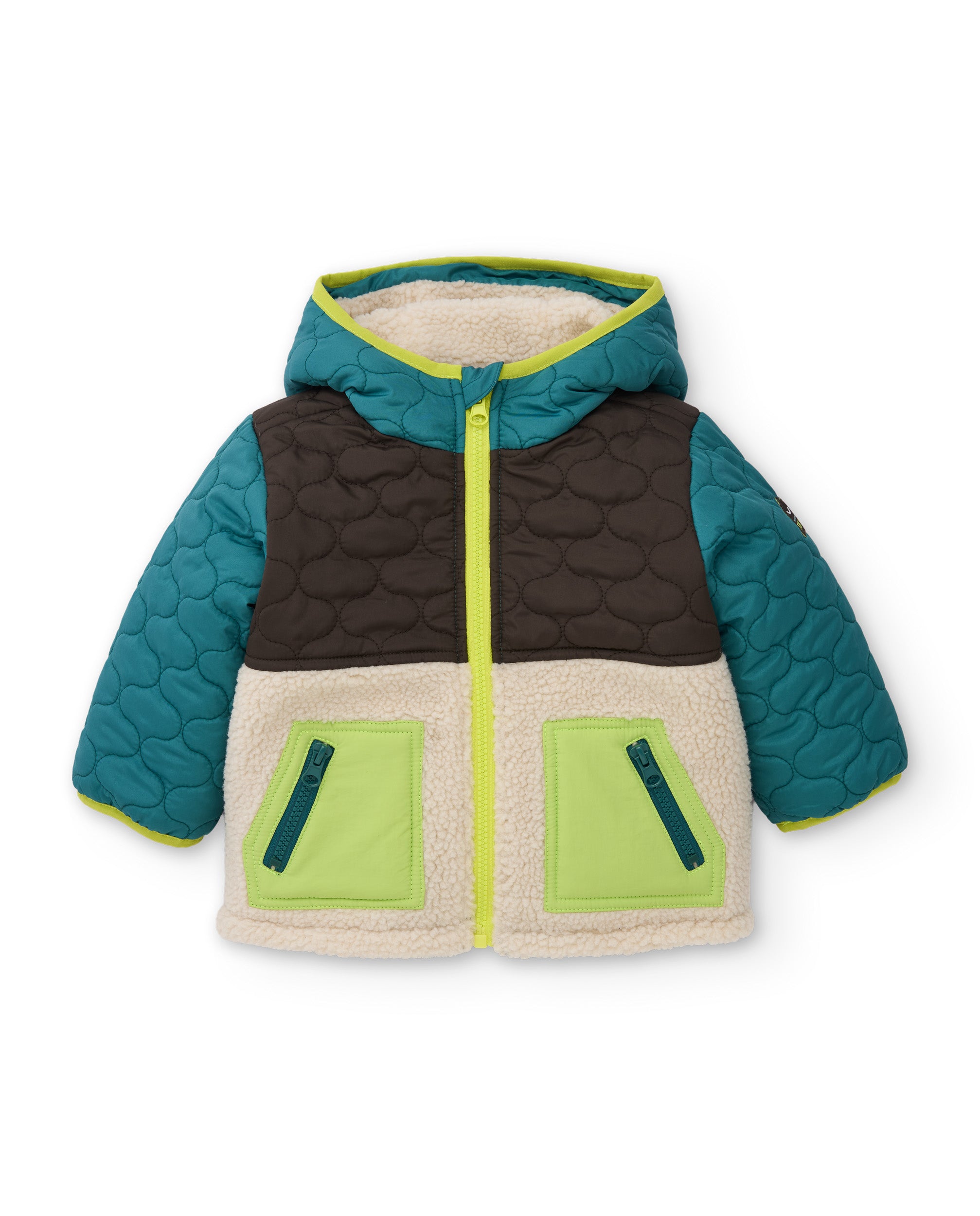 TucTuc Cappotti Cappotto imbottito bambino verde acqua