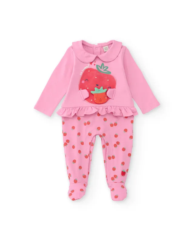 TucTuc Tutine Pagliaccetto neonata rosa fragola