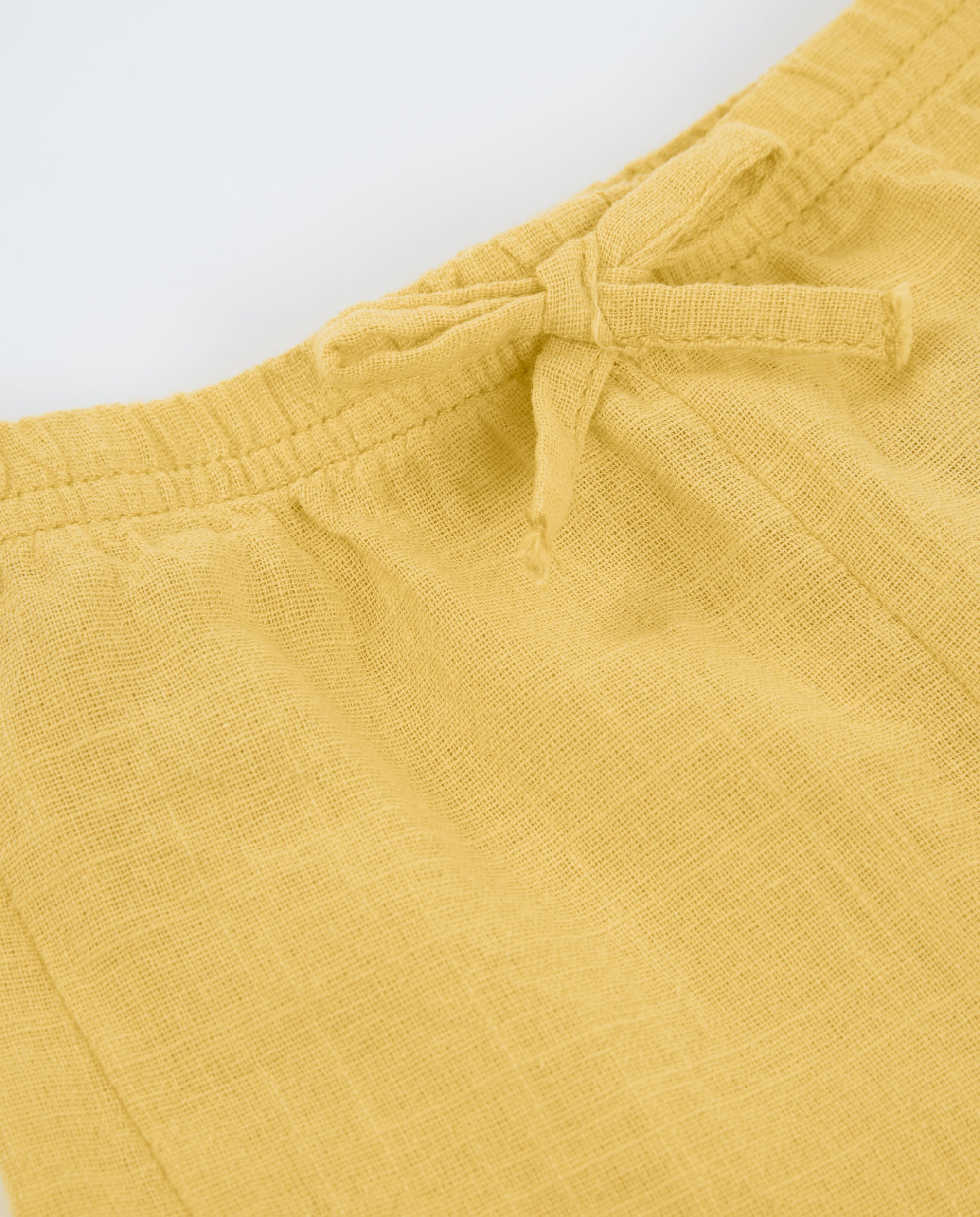 TucTuc Bermuda Shorts bambina giallo ricamo fiori