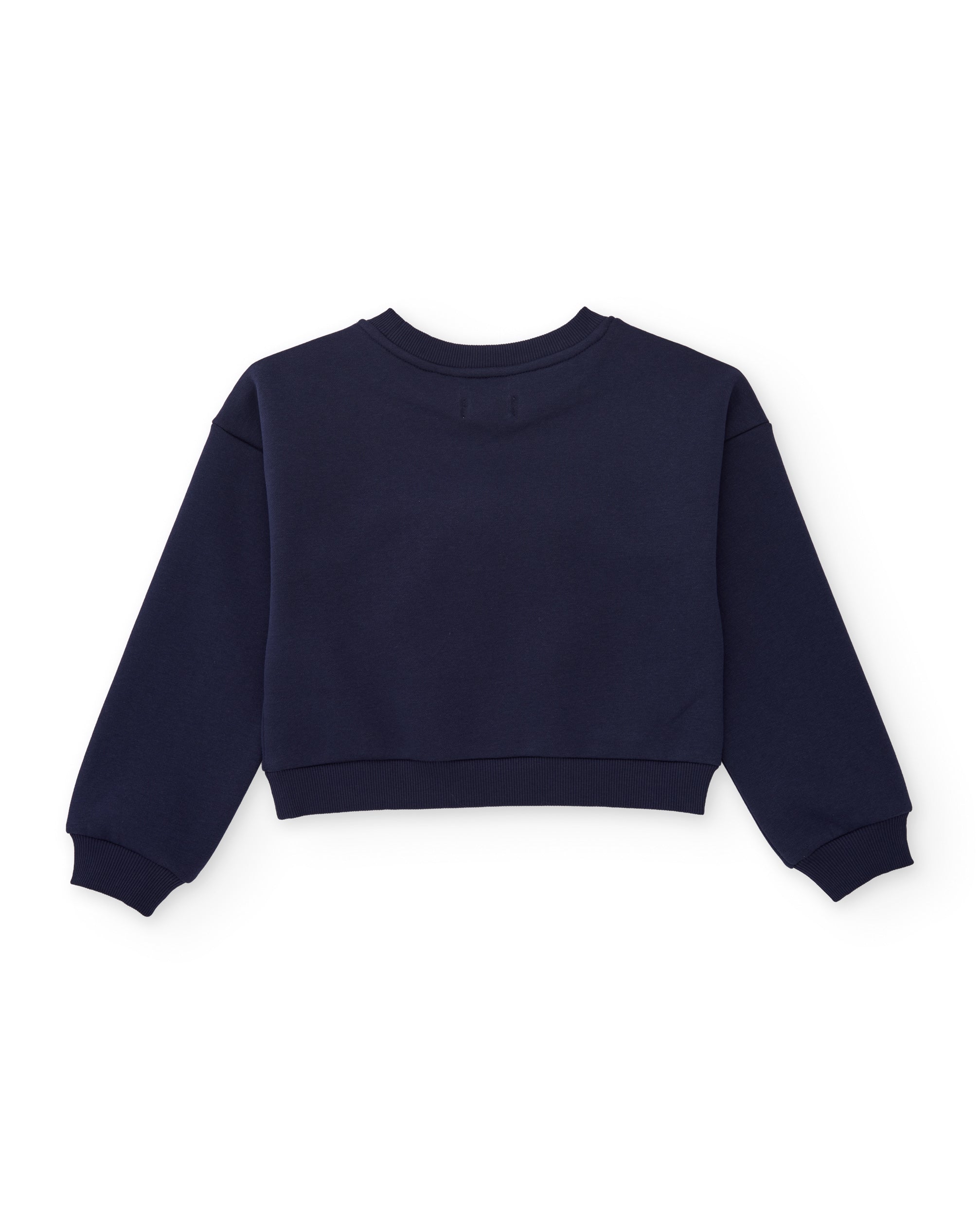 TucTuc Felpe felpa bambina blu navy fiocco