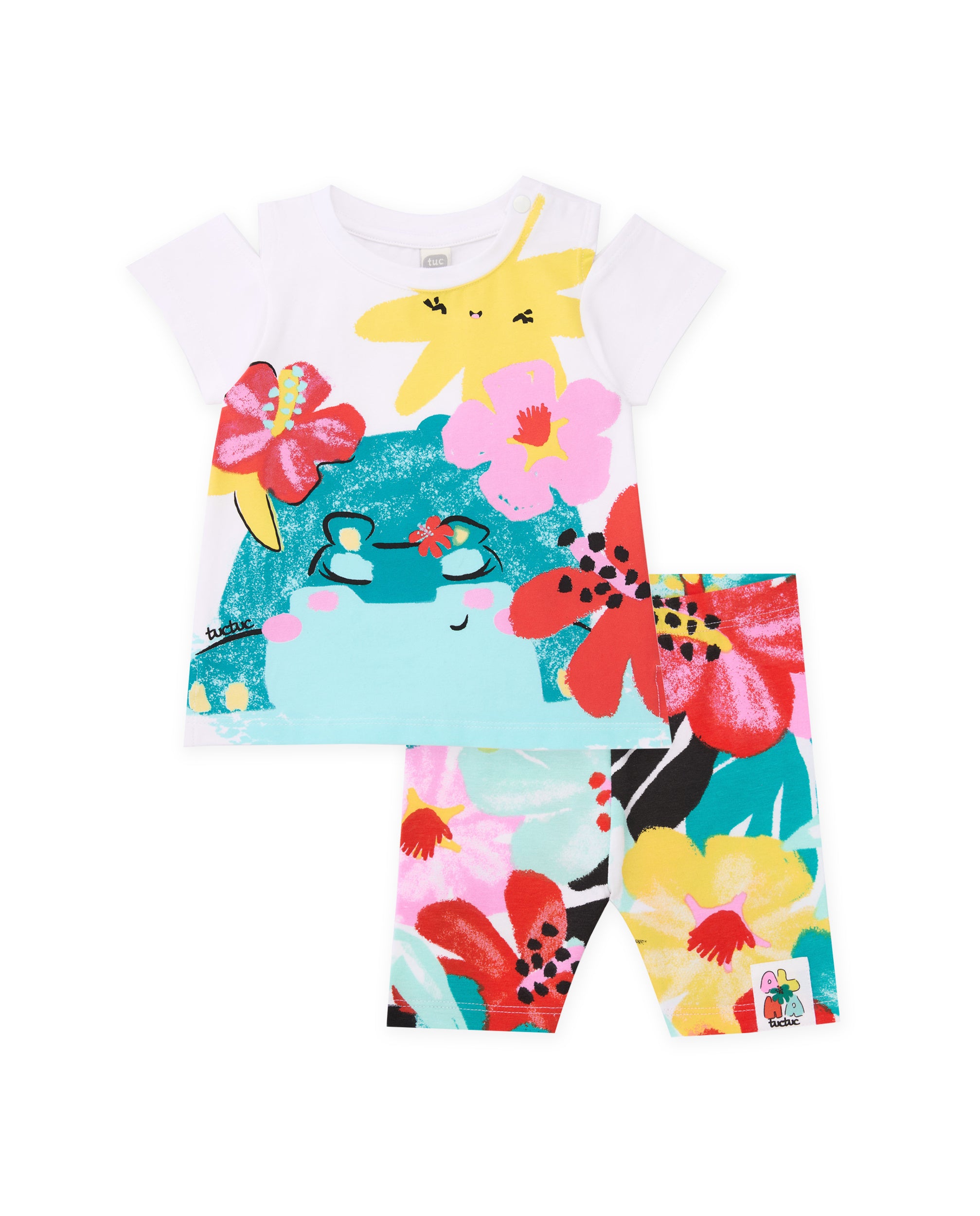 TucTuc Completi completo bambina multicolore floreale
