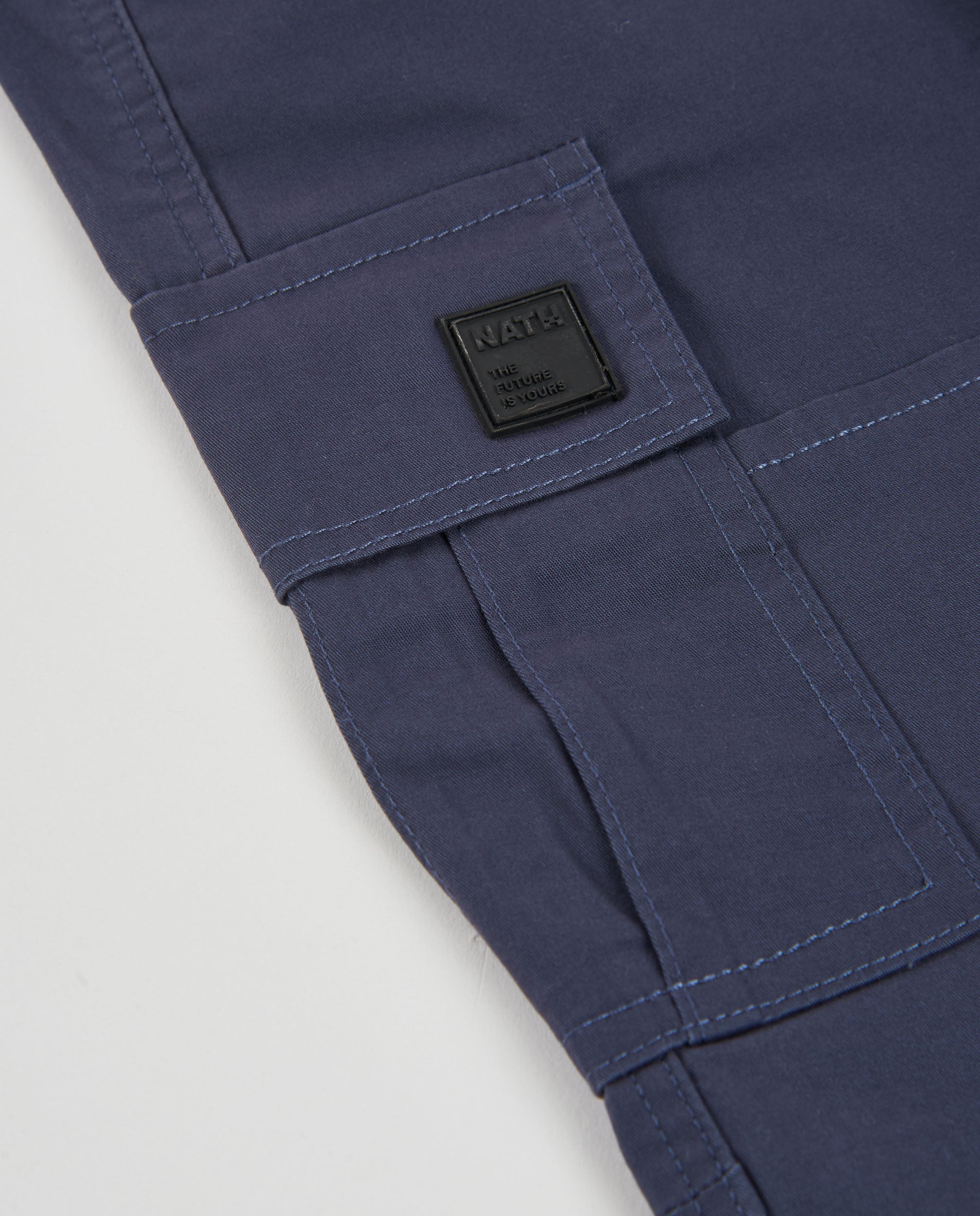 TucTuc Pantaloni Cargo Bambino Blu Marino Cotone Elastico