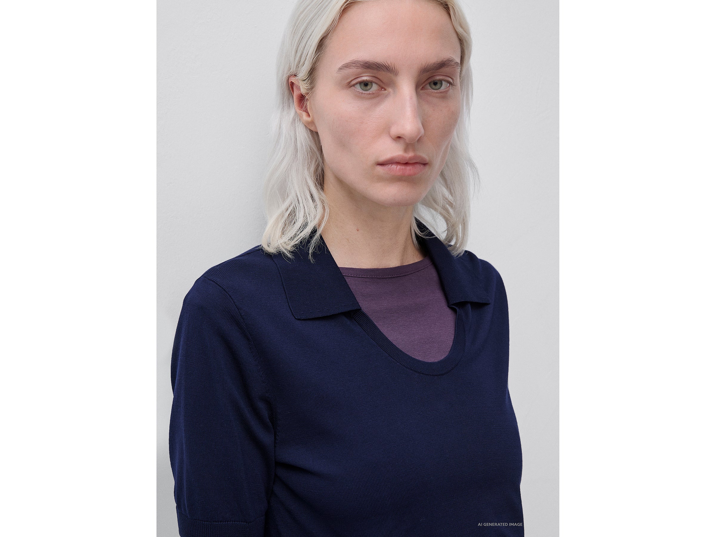 United Colors of Benetton maglione seta lyocell maniche corte