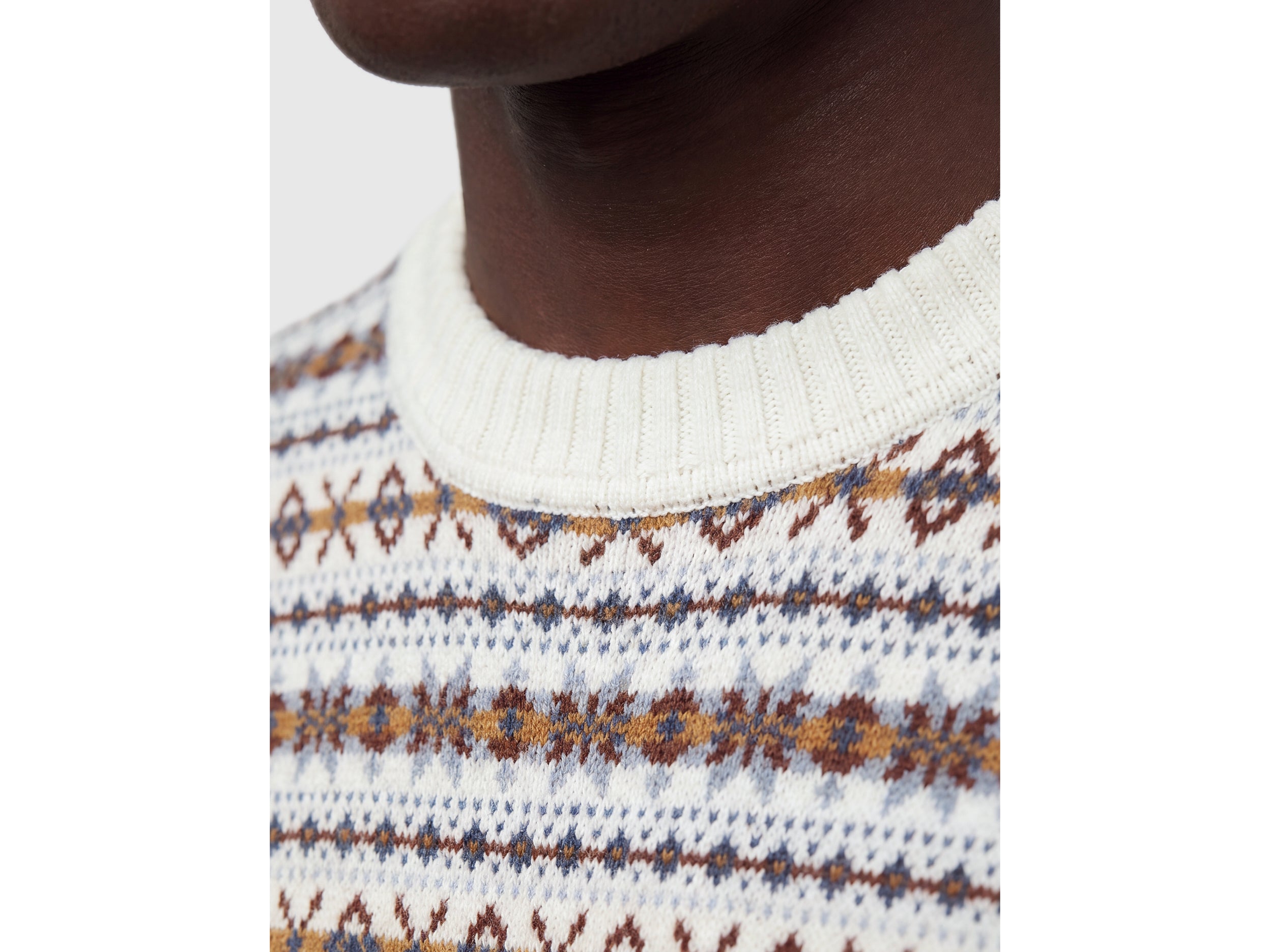 United Colors of Benetton Jacquard Maglione Lana Nordico