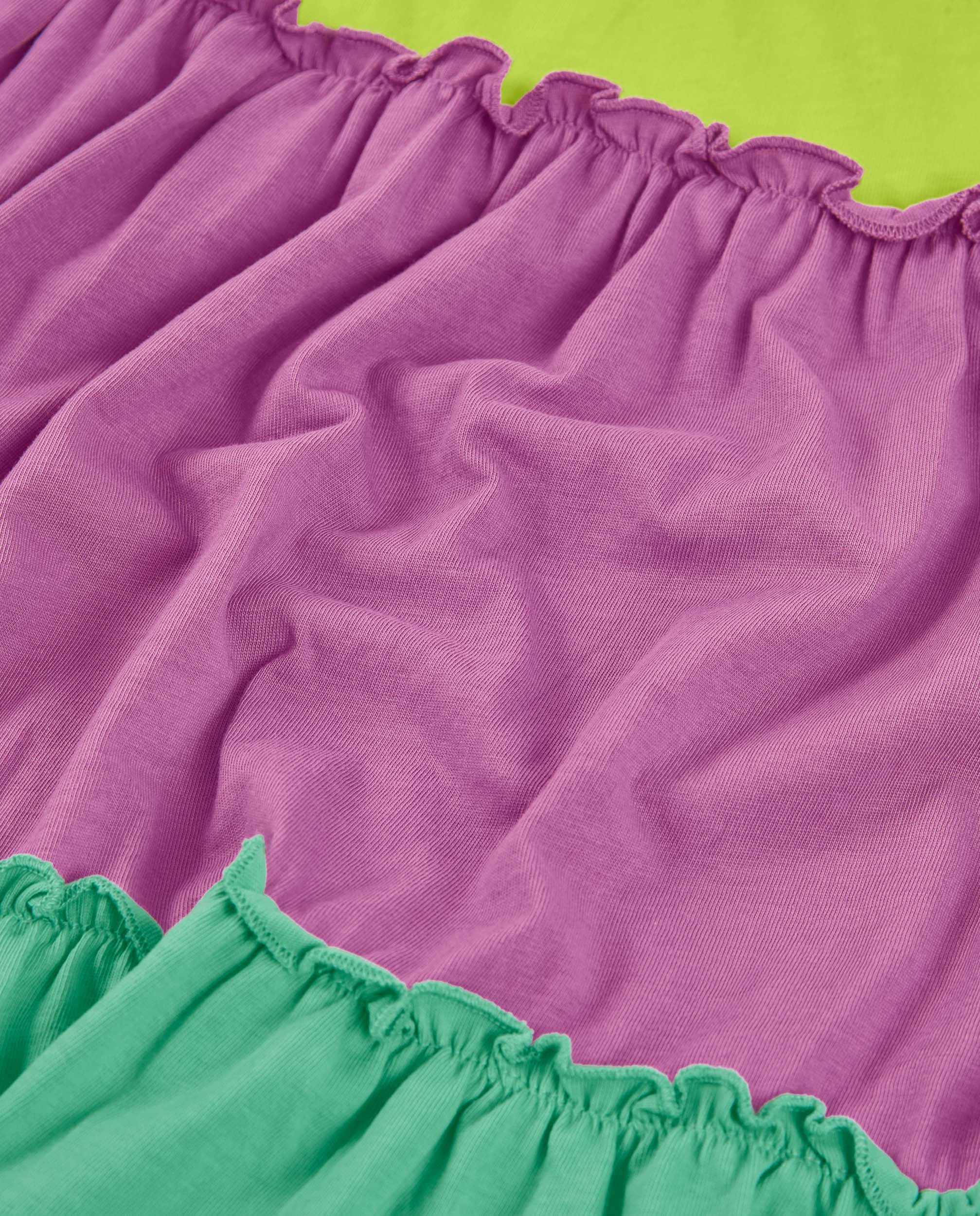 TucTuc Vestiti Maglia Asimmetrico Vestito Verde Bambina