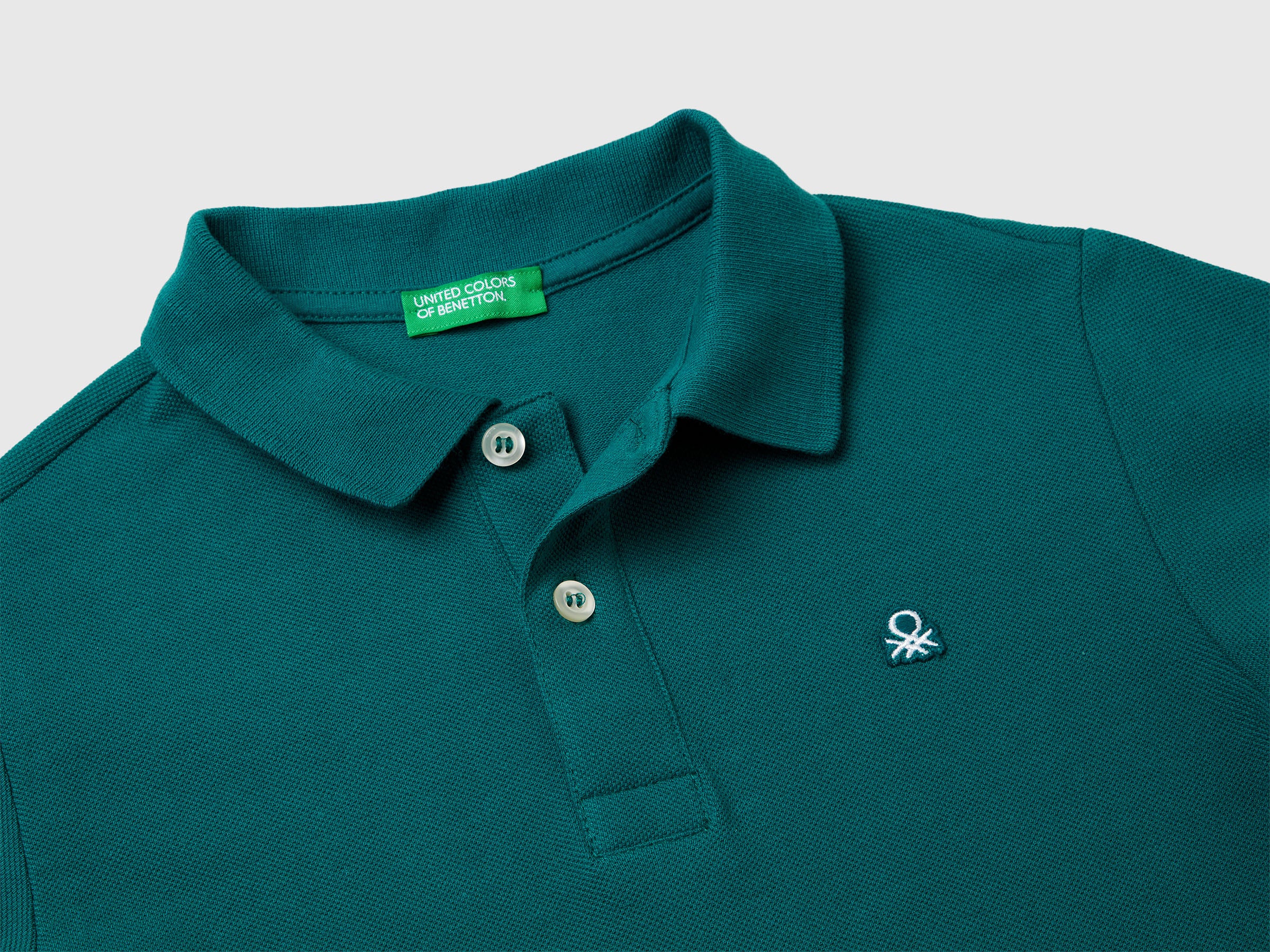 United Colors of Benetton Polos Polo Manica Lunga Cotone Organico