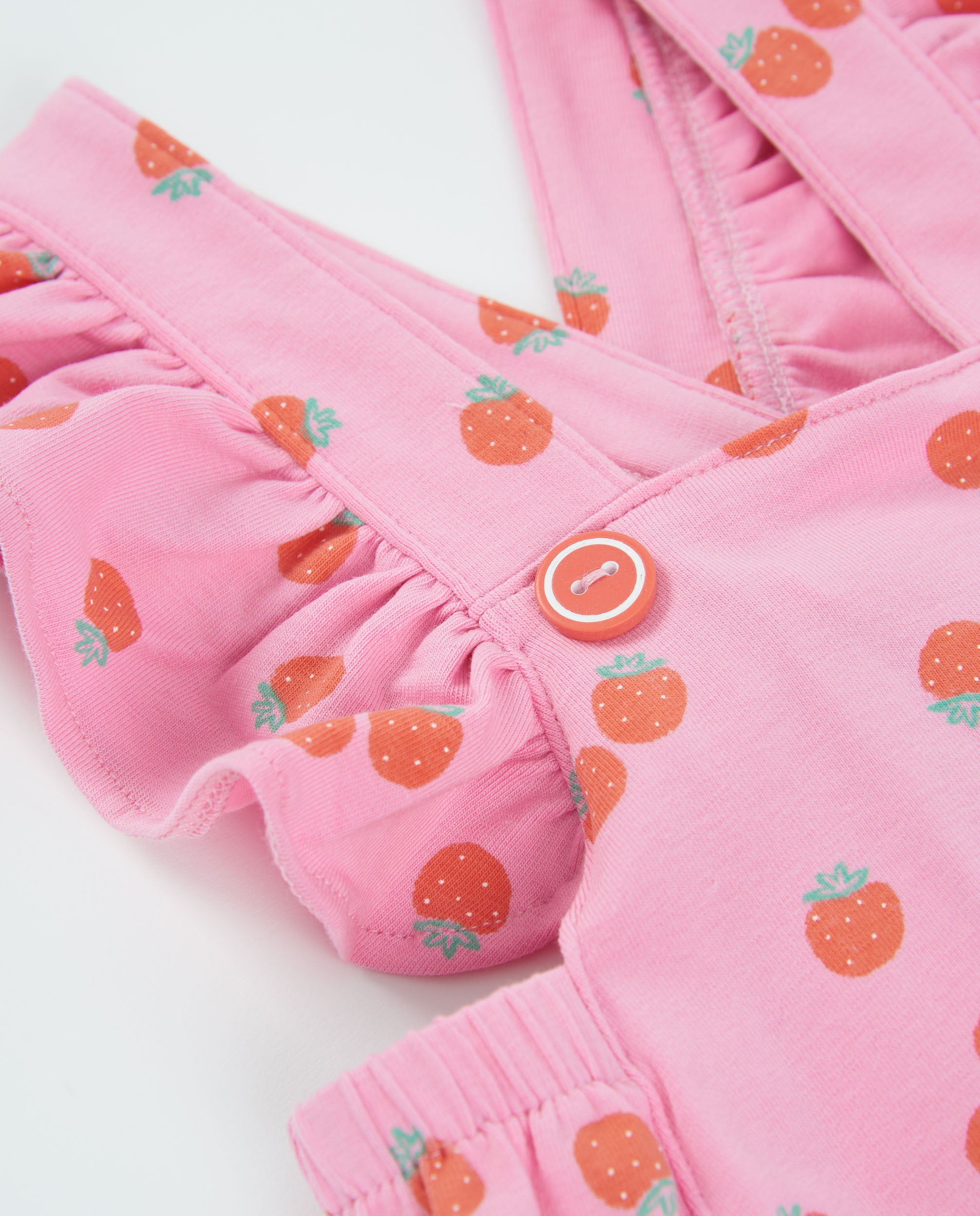 TucTuc Tutine salopette neonata fragole rosa