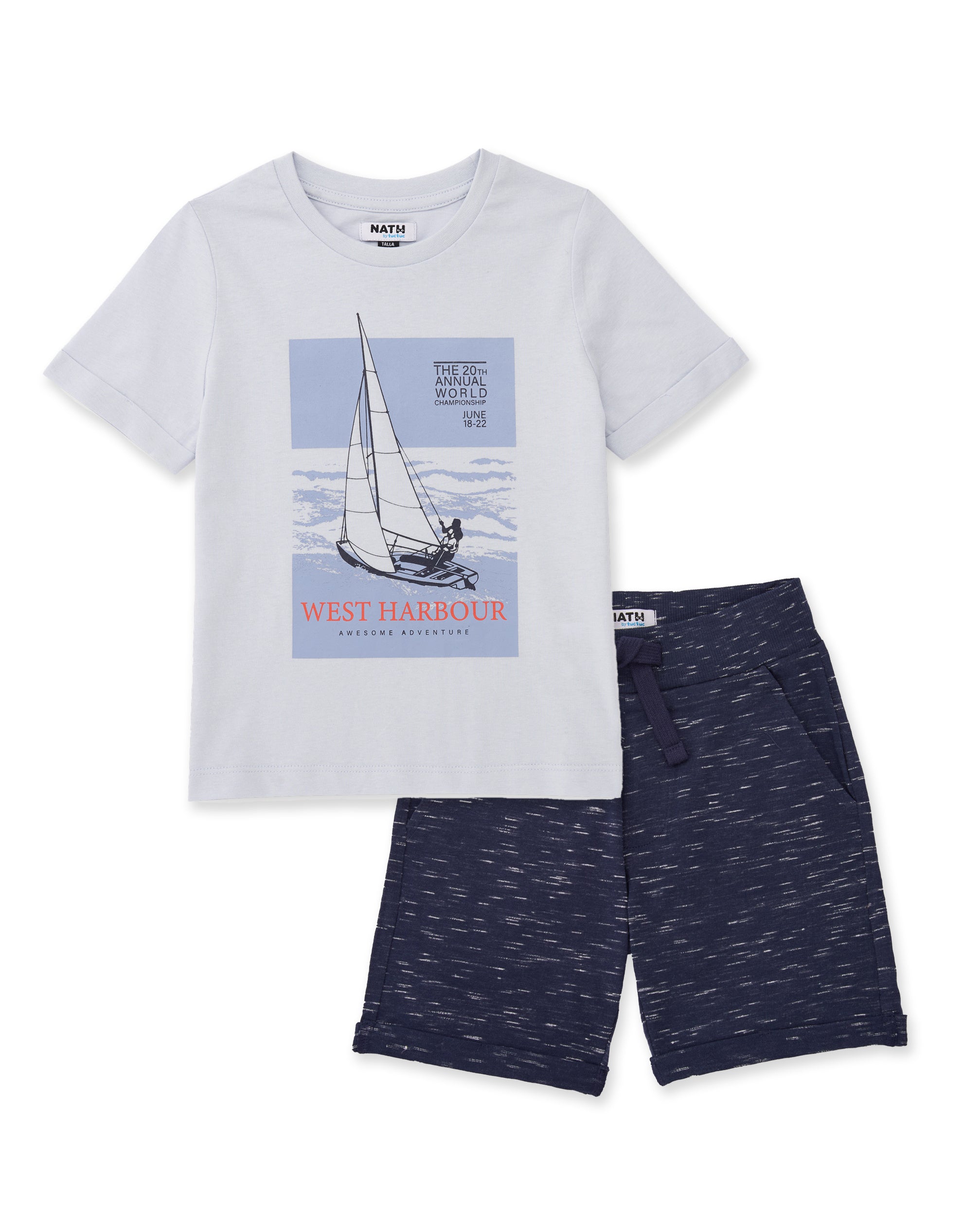 TucTuc Completi Completo bambino celeste nautico barca