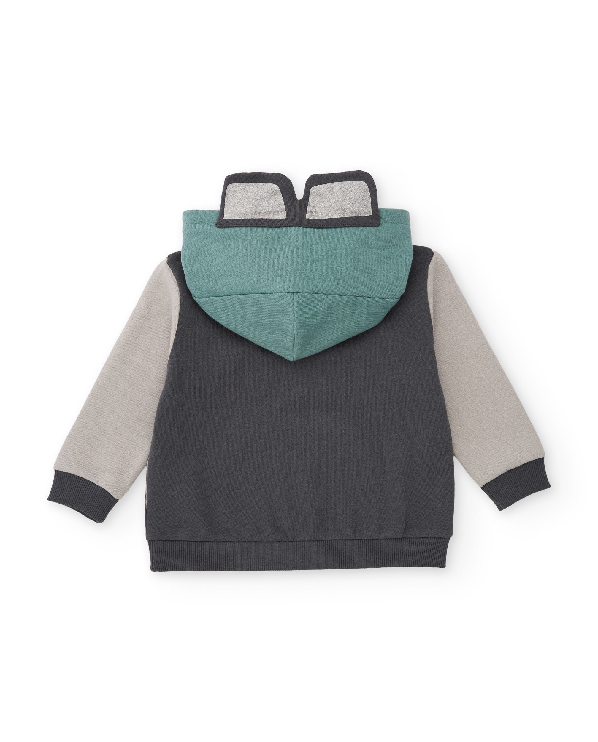 TucTuc Completi Tuta bambino felpa cappuccio grigio
