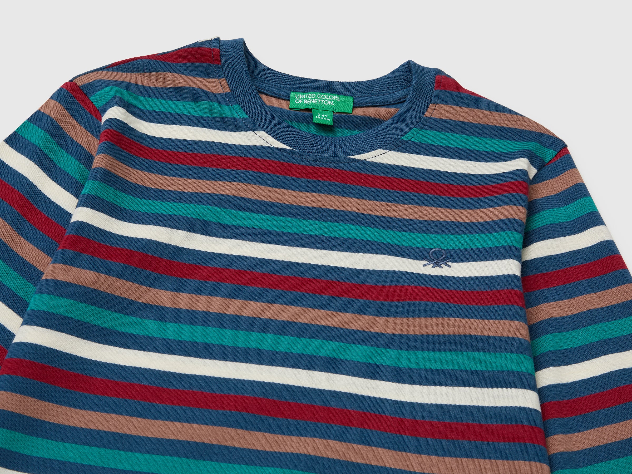 Benetton T-Shirts Maglietta righe cotone bio bimbo