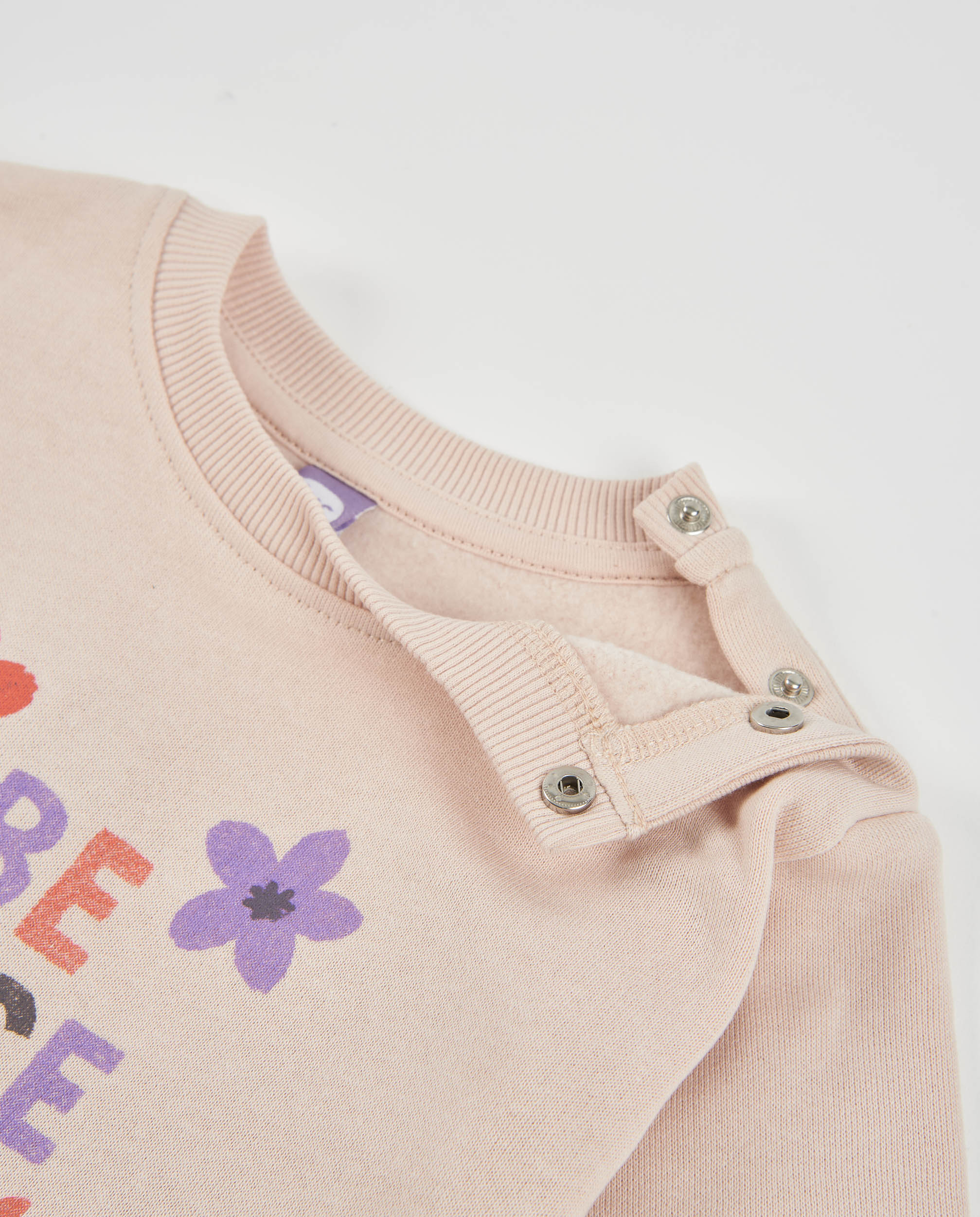 TucTuc Vestiti vestito felpa beige bambina BE NICE