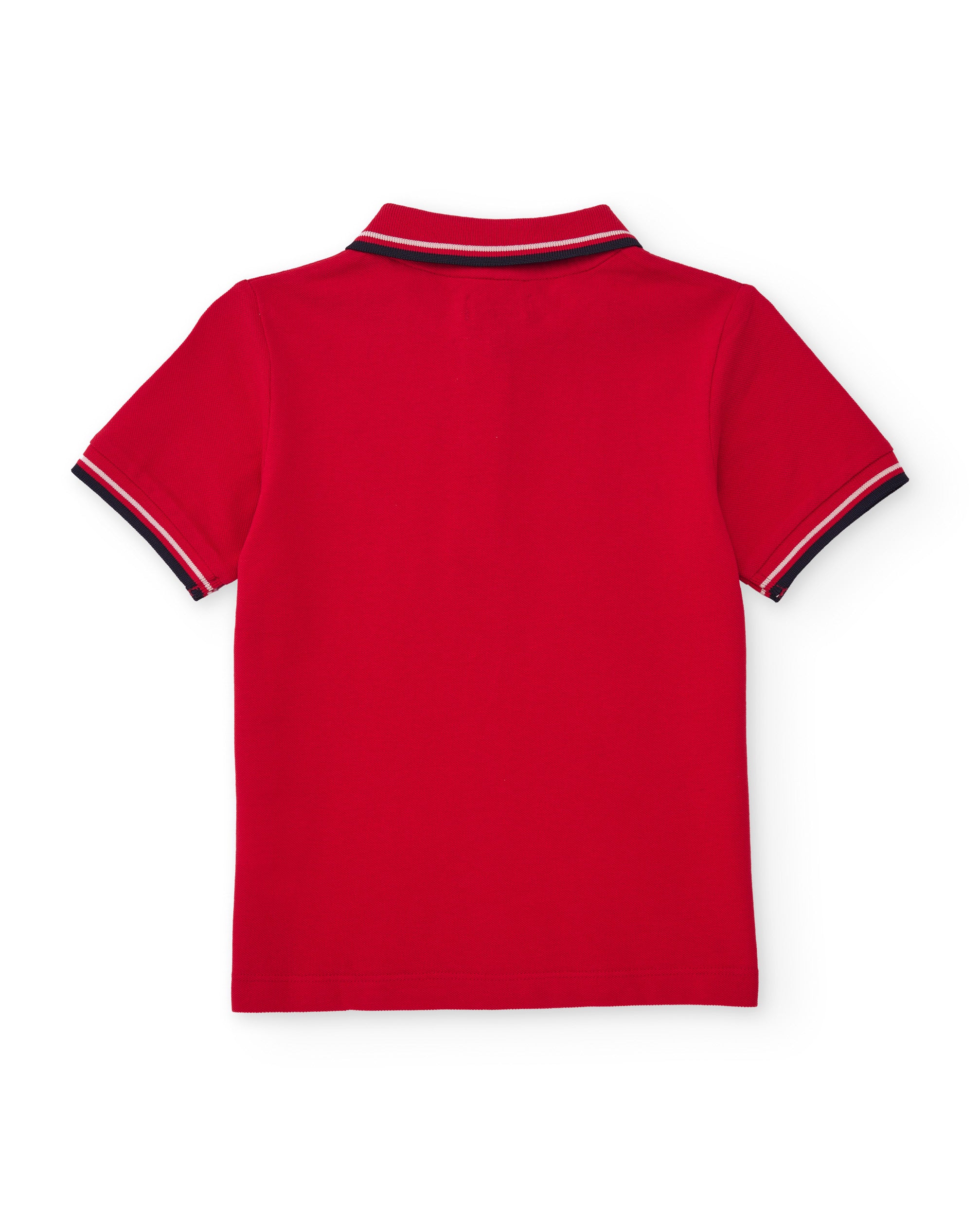 TucTuc Camicette Polo Bambino Rossa Maglia Colletto Contrasto