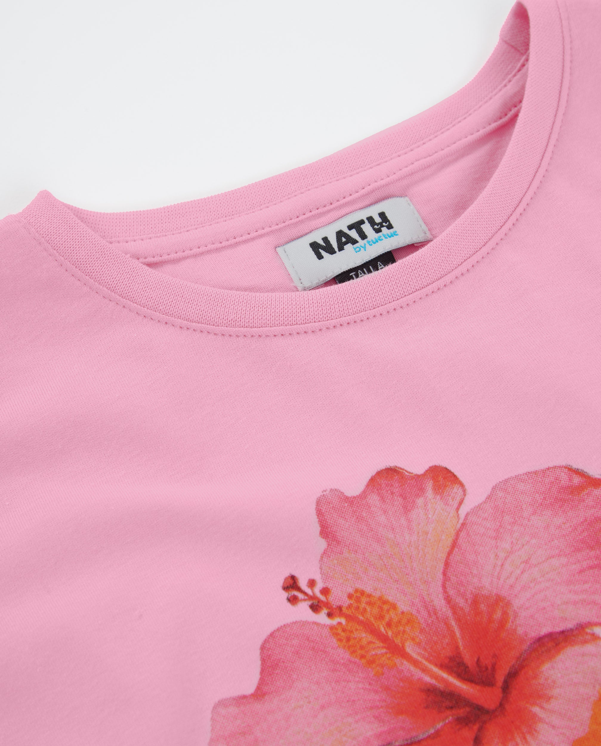 TucTuc Magliette bambina rosa ibisco maniche corte