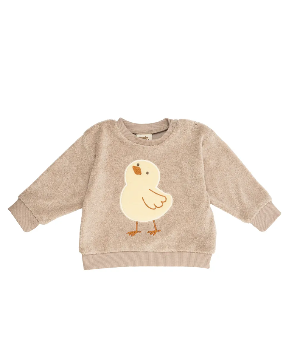 Woolly Organic SS27 Maglione Neonato Spugna Ricamato