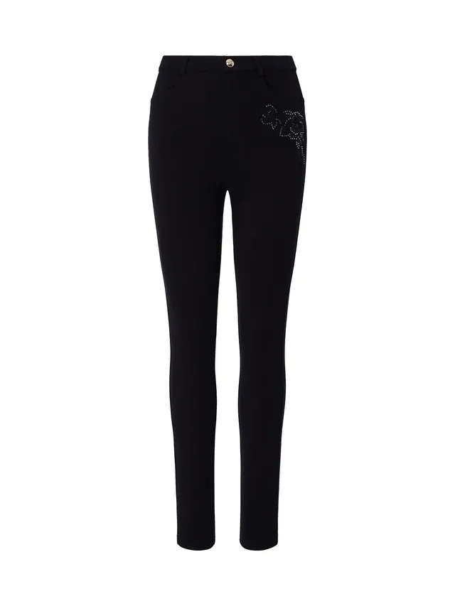 Liu Jo Pantaloni Skinny pantaloni taglia L ricamo gioiello