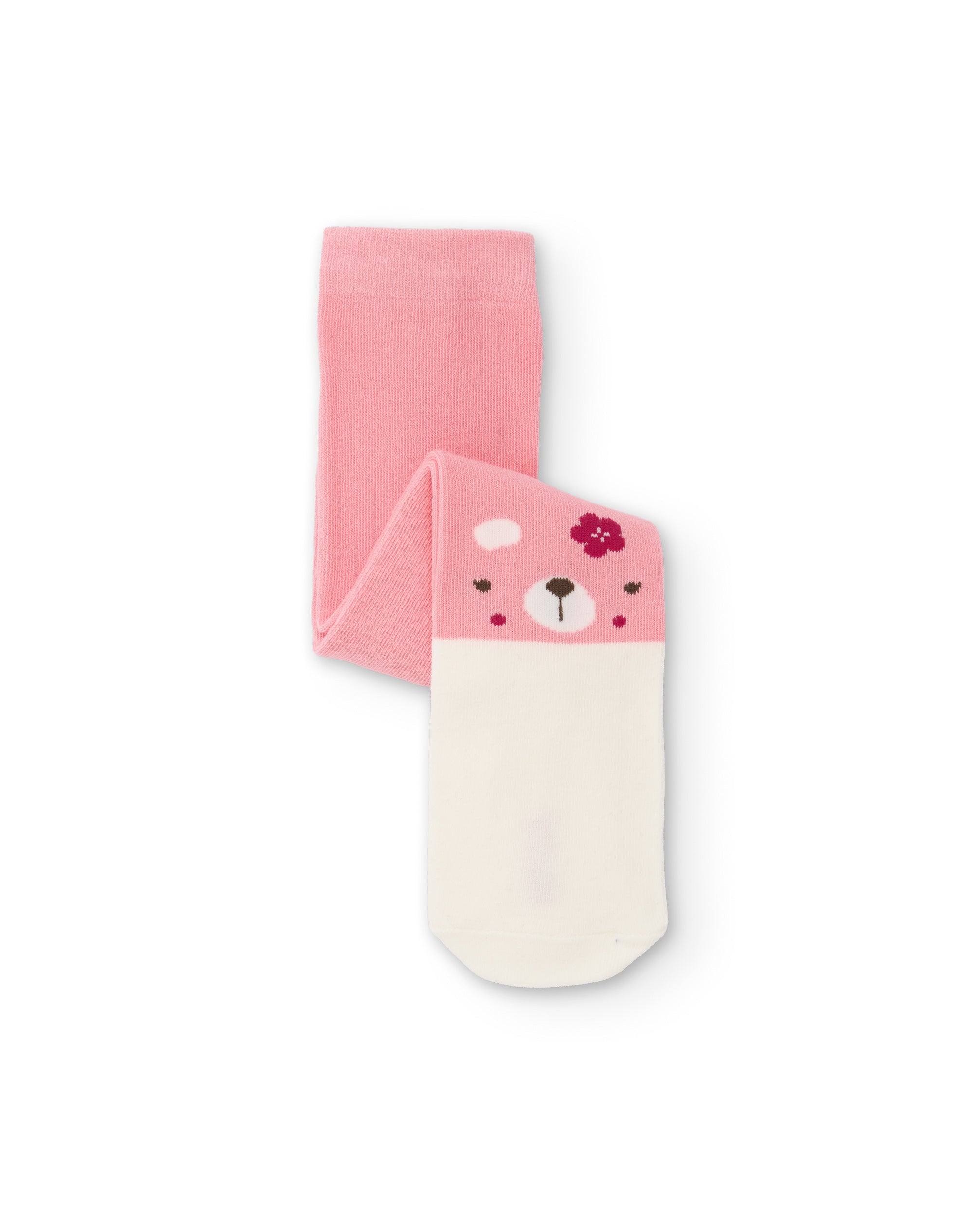 TucTuc Accessori Collant Neonata Rosa Maglia Faccine Animali Caldo