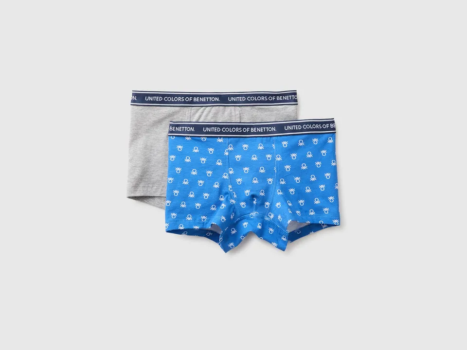 United Colors of Benetton Set two boxers boxer 7-8 anni cotone