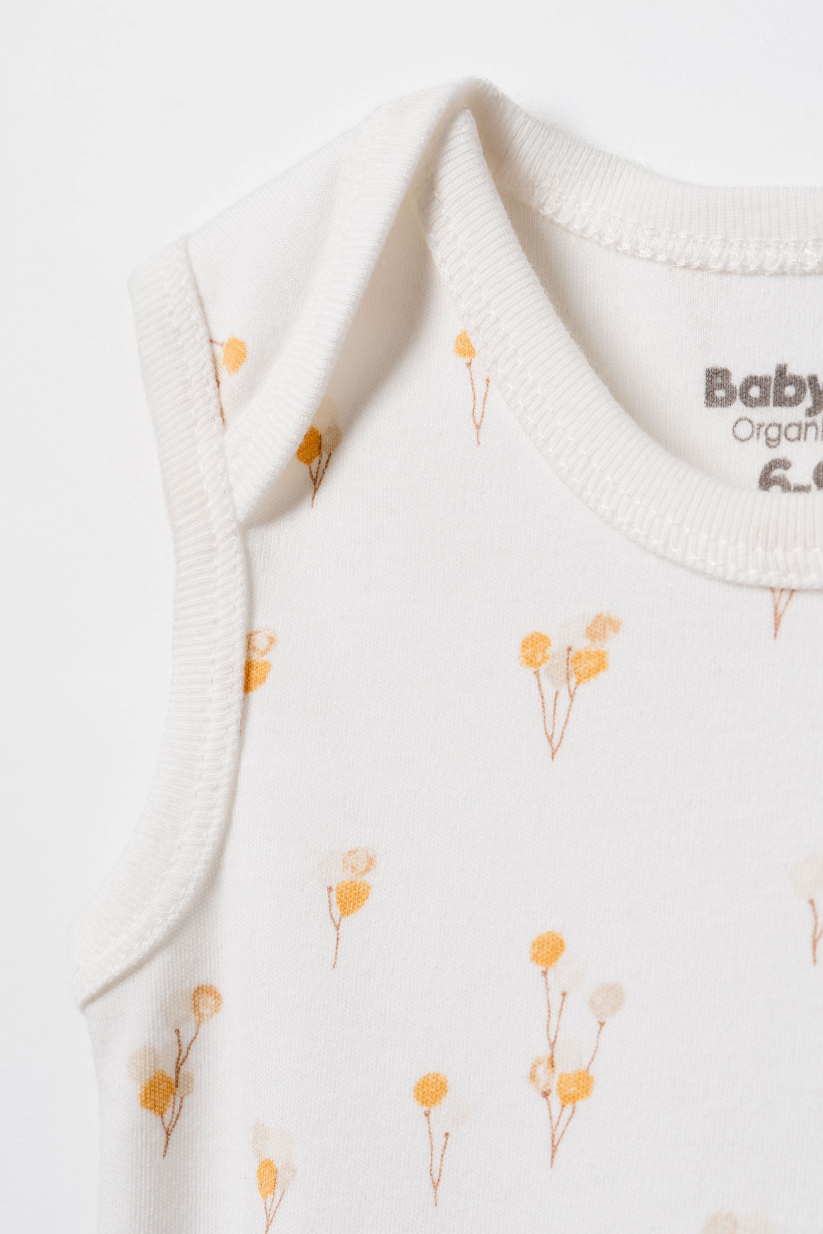 BabyCosy Set 2 Body Smanicati Palloncino Cotone Bio 6-9 Mesi