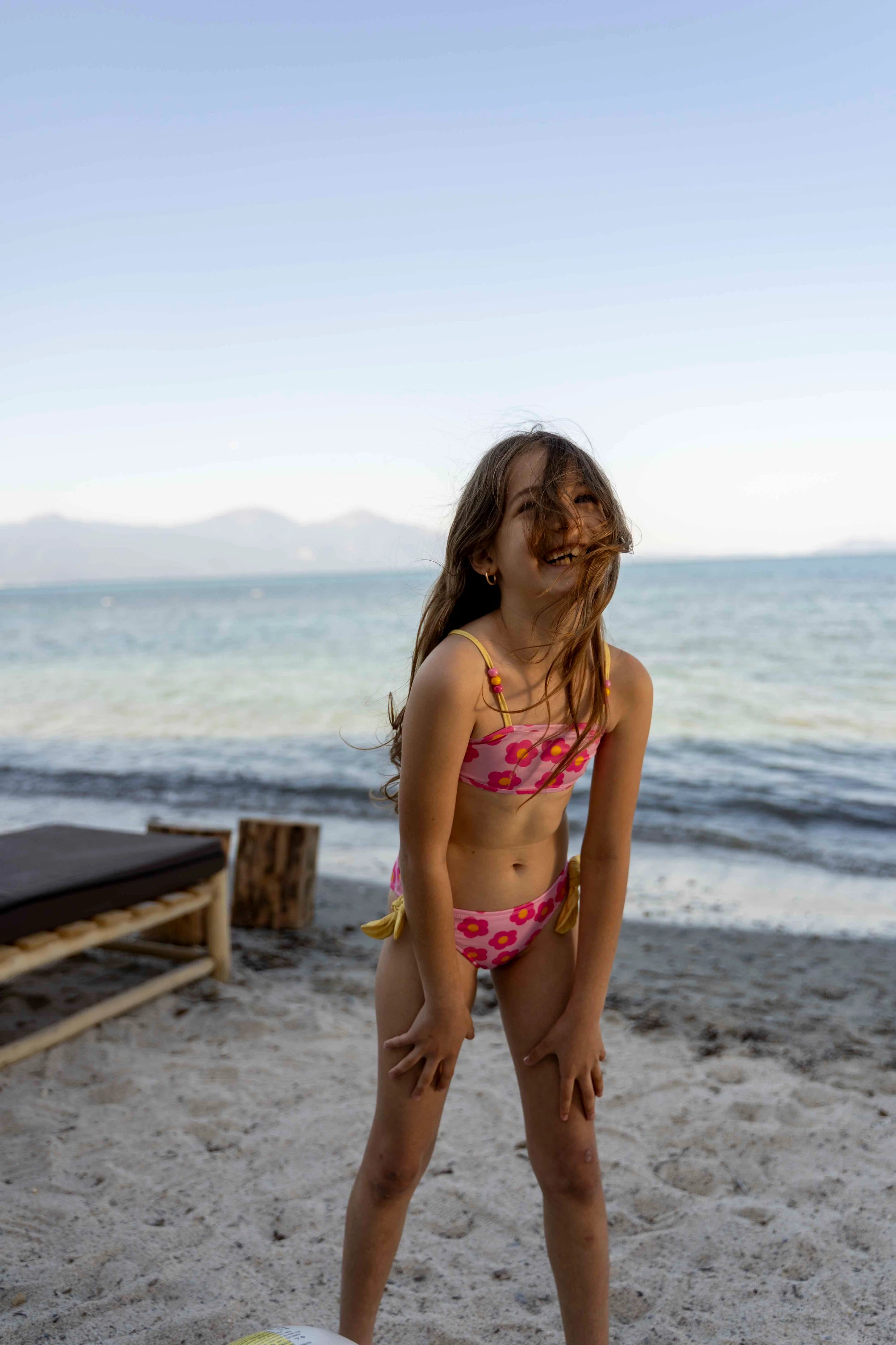 Miela Kids bikini bambina rosa fiori 2-3 anni conchiglie