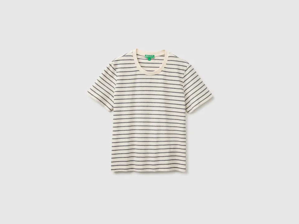 United Colors of Benetton Maglietta a Righe Cotone M