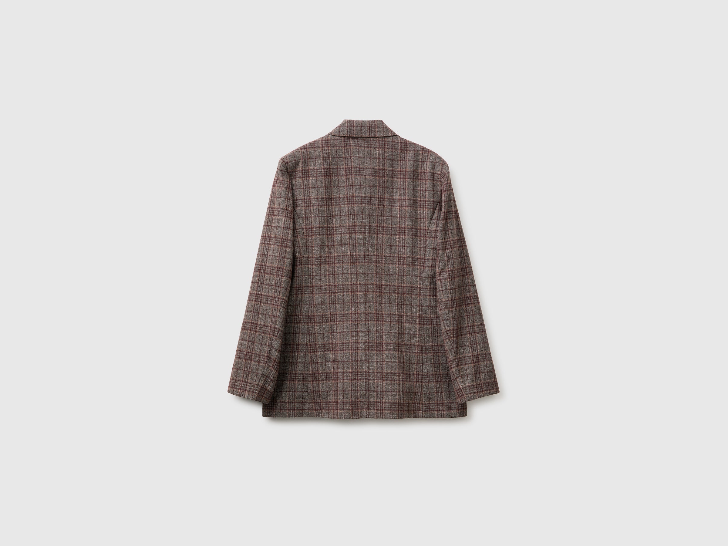 United Colors of Benetton Blazer Tartan Doppiopetto Tg 42