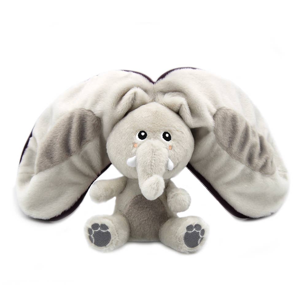 Les Déglingos Flipetz Peluche Elefante Melanzana 20 cm