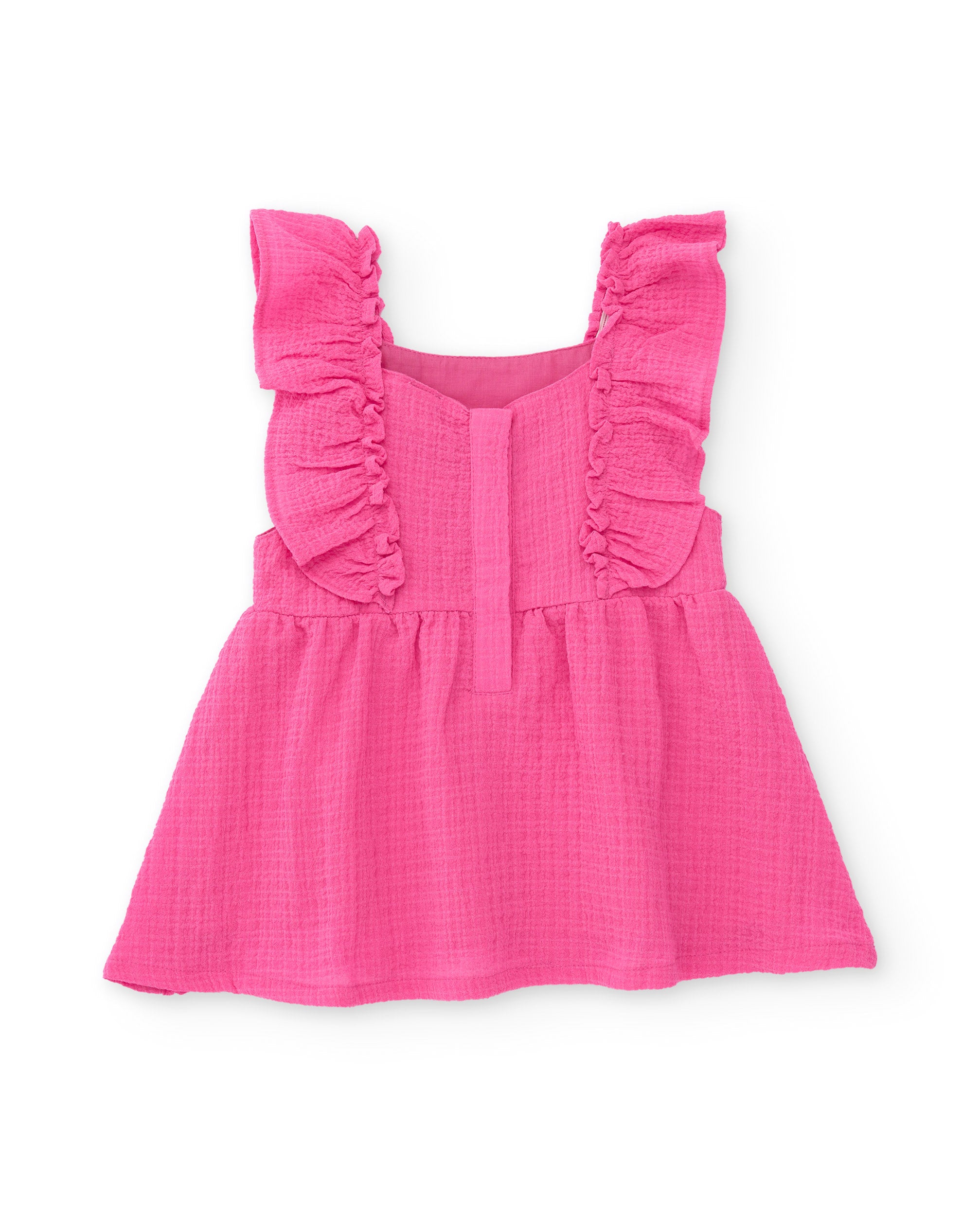 TucTuc Vestiti Vestito Bimba Fucsia Ricamo Cotone 6M-10A
