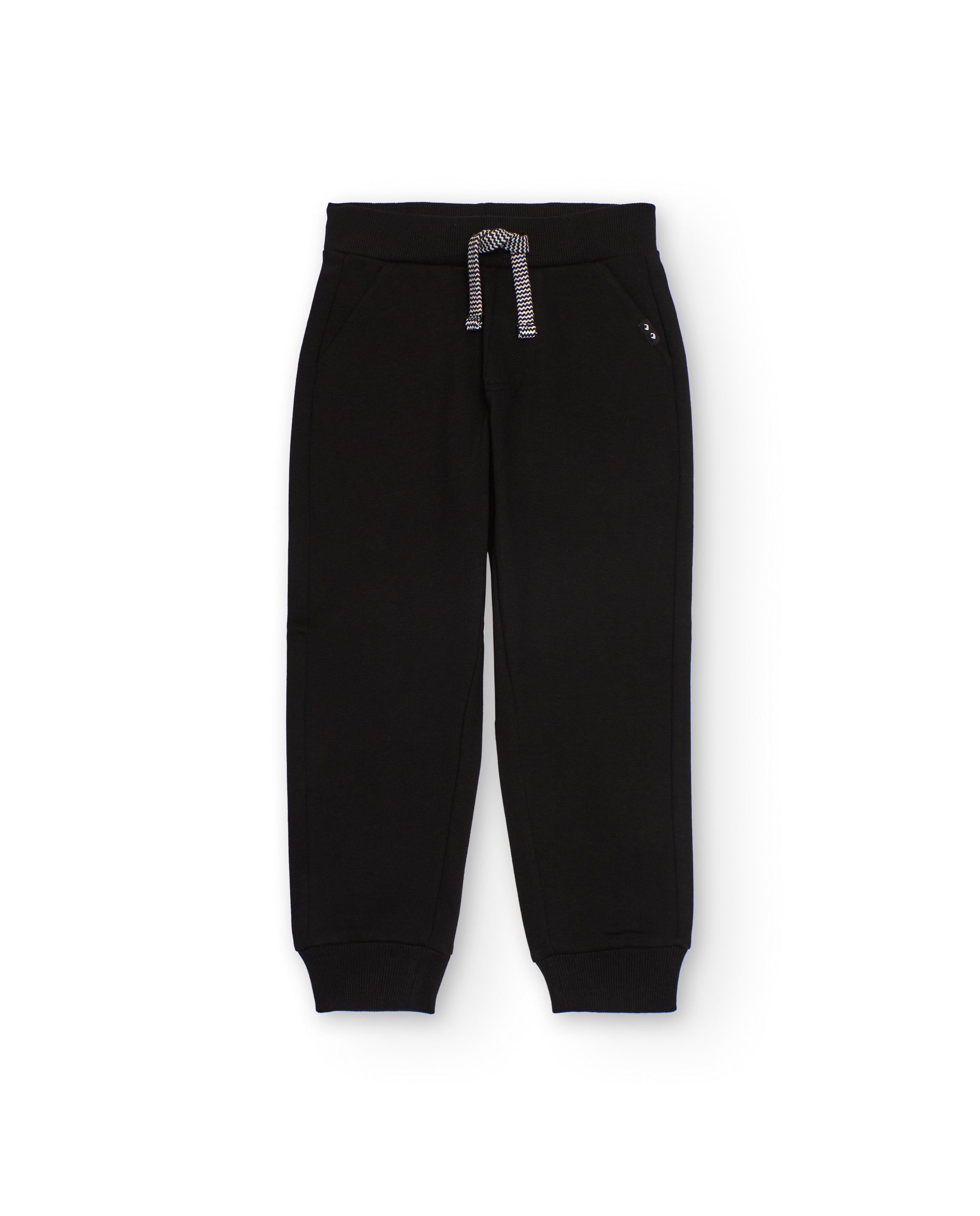 TucTuc Pantaloni jogger bambino nero elastico