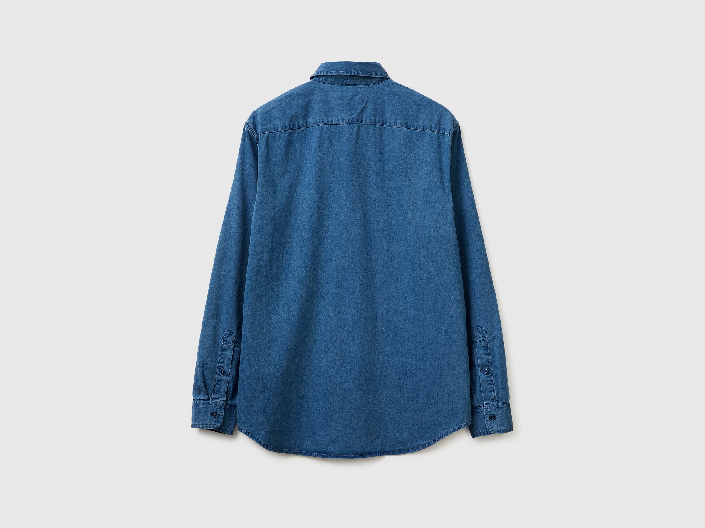 United Colors of Benetton 58JKUQ065_902 camicia chambray slim fit