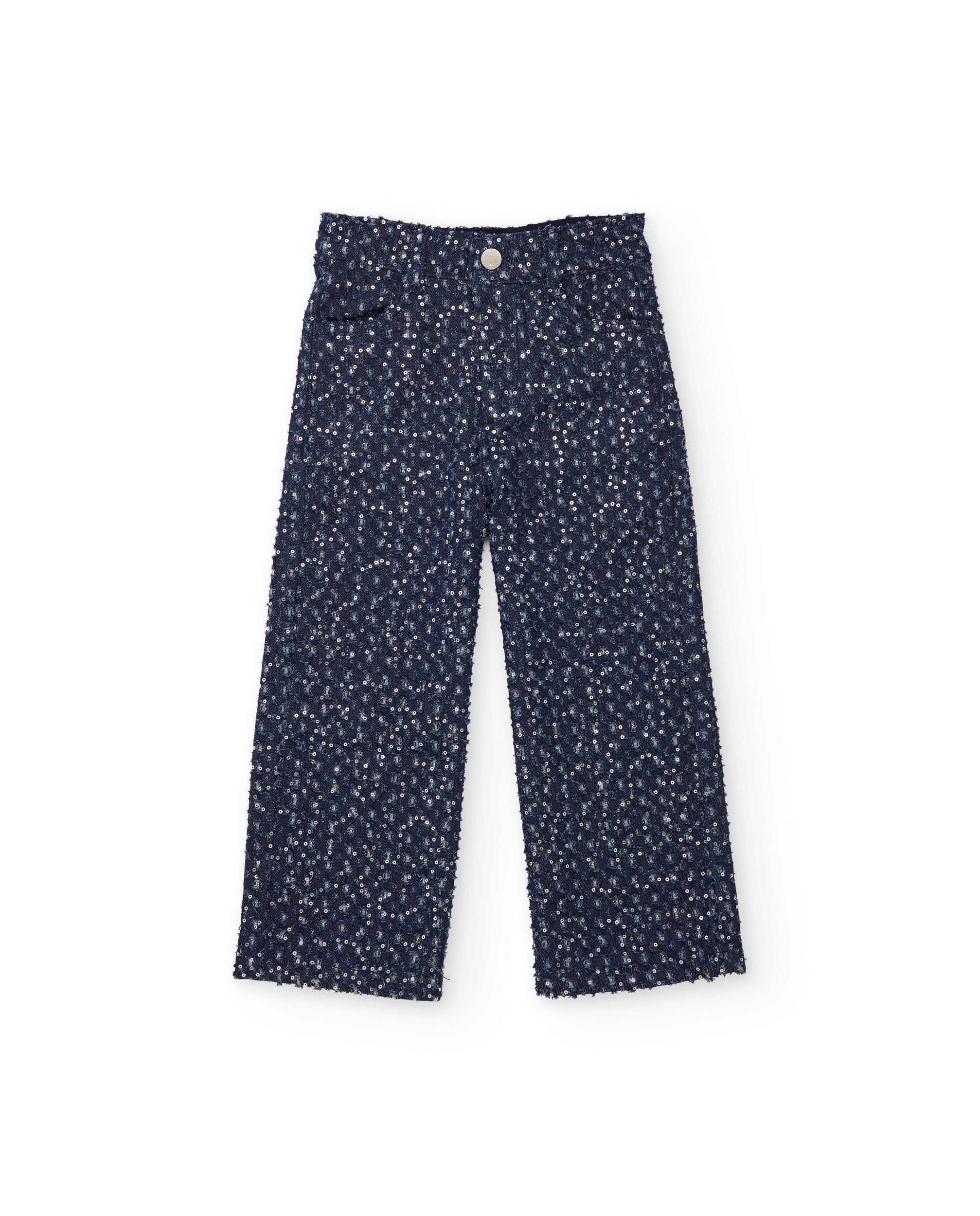 TucTuc Pantaloni Jeans denim paillettes bambina